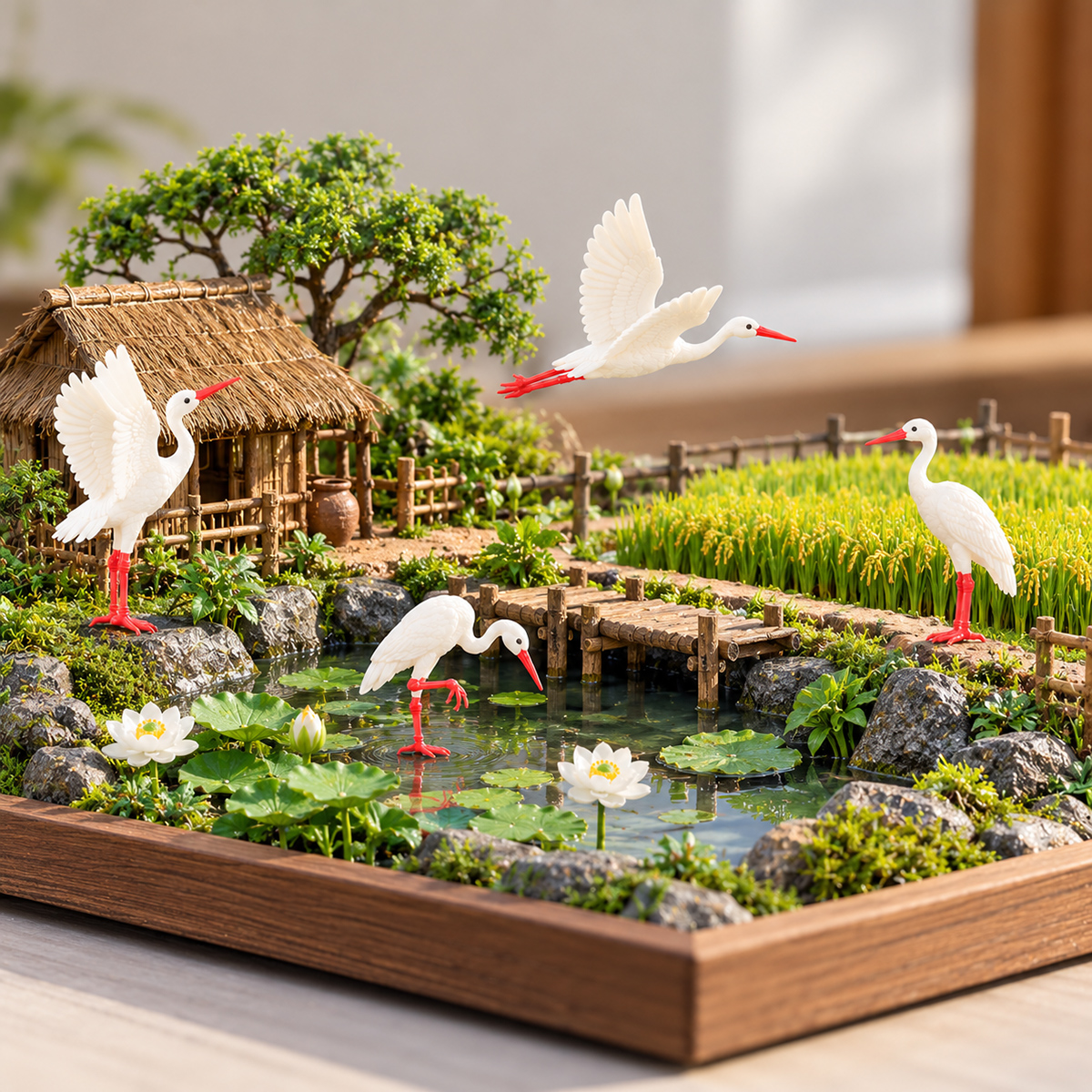Mô hình cò in 3D sắc nét
