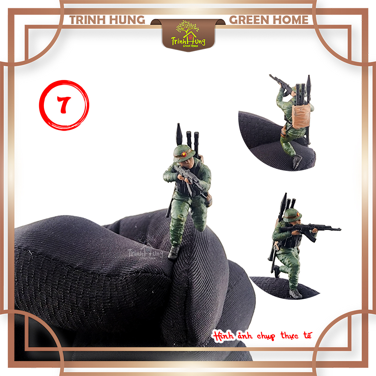 Bộ 12 lính bộ đội Việt Nam diorama tỷ lệ 1:64