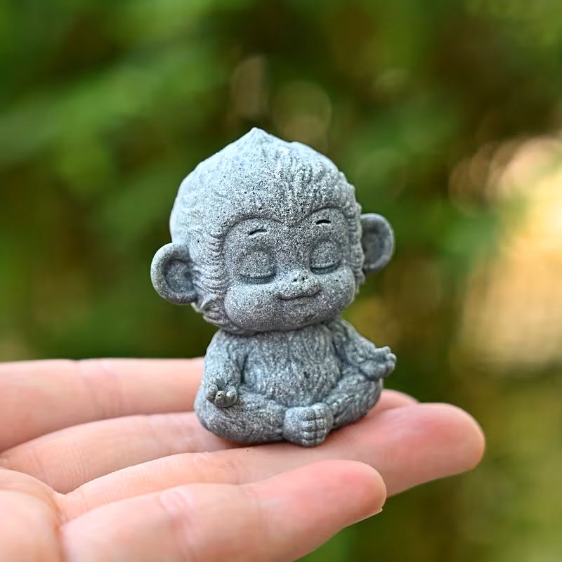 Bộ tượng thạch hầu tứ không đá sa thạch ST0380