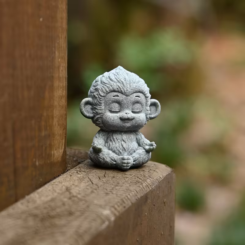 Bộ tượng thạch hầu tứ không đá sa thạch ST0380