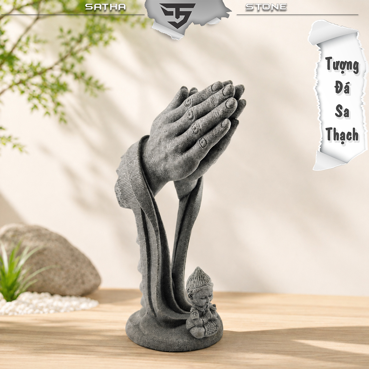Bộ tiểu Tôn Ngộ Không giác ngộ đá sa thạch ST.PVN2678
