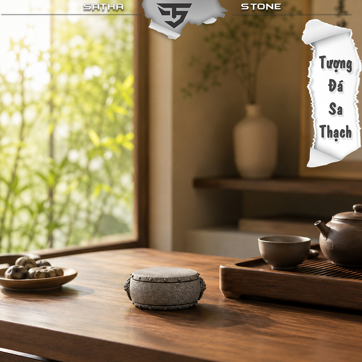 Tượng trống đá sa thạch