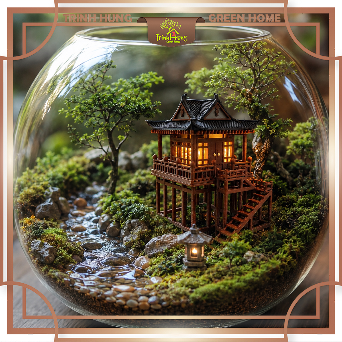 Mô hình nhà Nhật in 3D - Nhà vuông