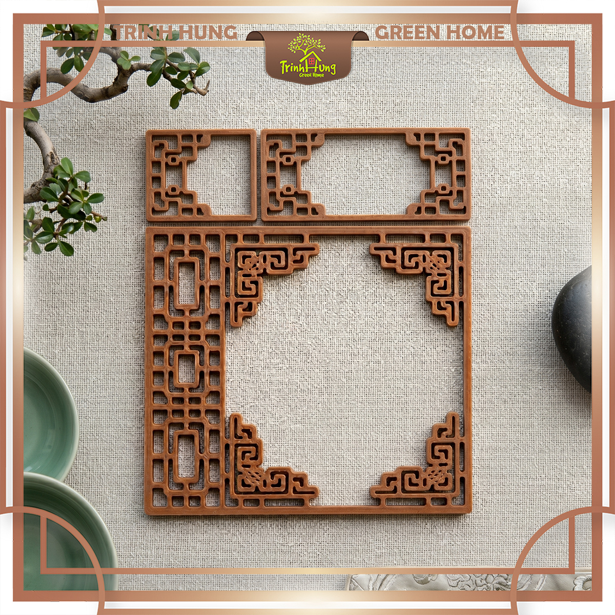 Mô hình rèm, border, phào chỉ, vách ngăn trang trí nhà in 3D