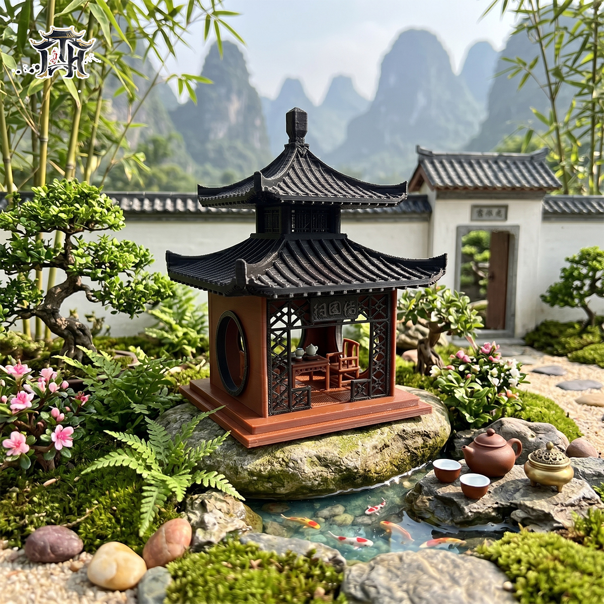 Mô hình nhà cổ trung quốc - Điếu ngư đài
