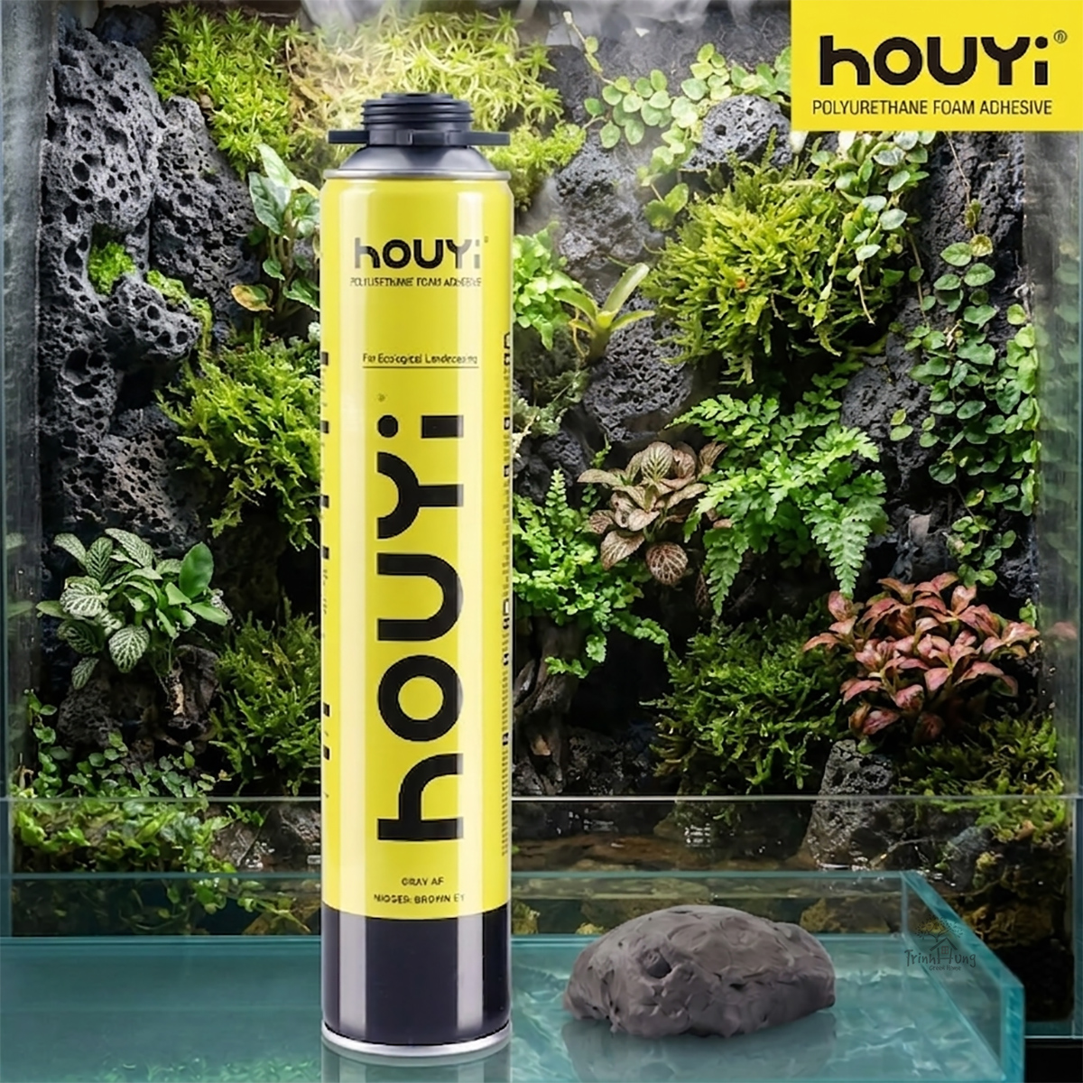 Foam Houyi xám đen