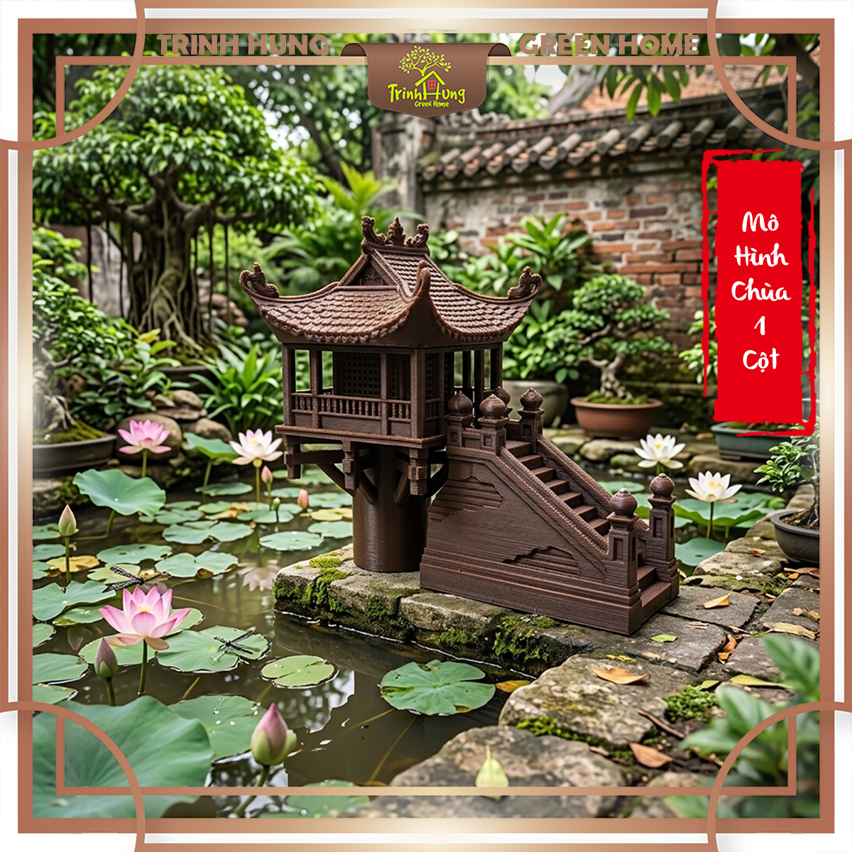 [Bộ] Mô hình chùa 1 cột in 3D