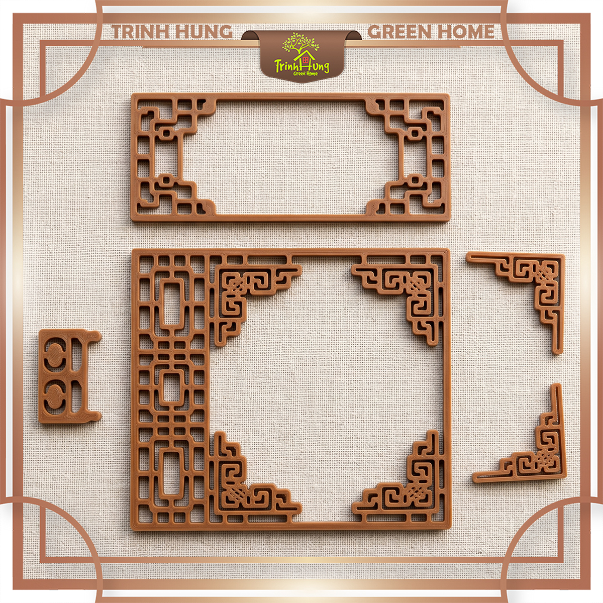 Mô hình rèm, border, phào chỉ, vách ngăn trang trí nhà in 3D