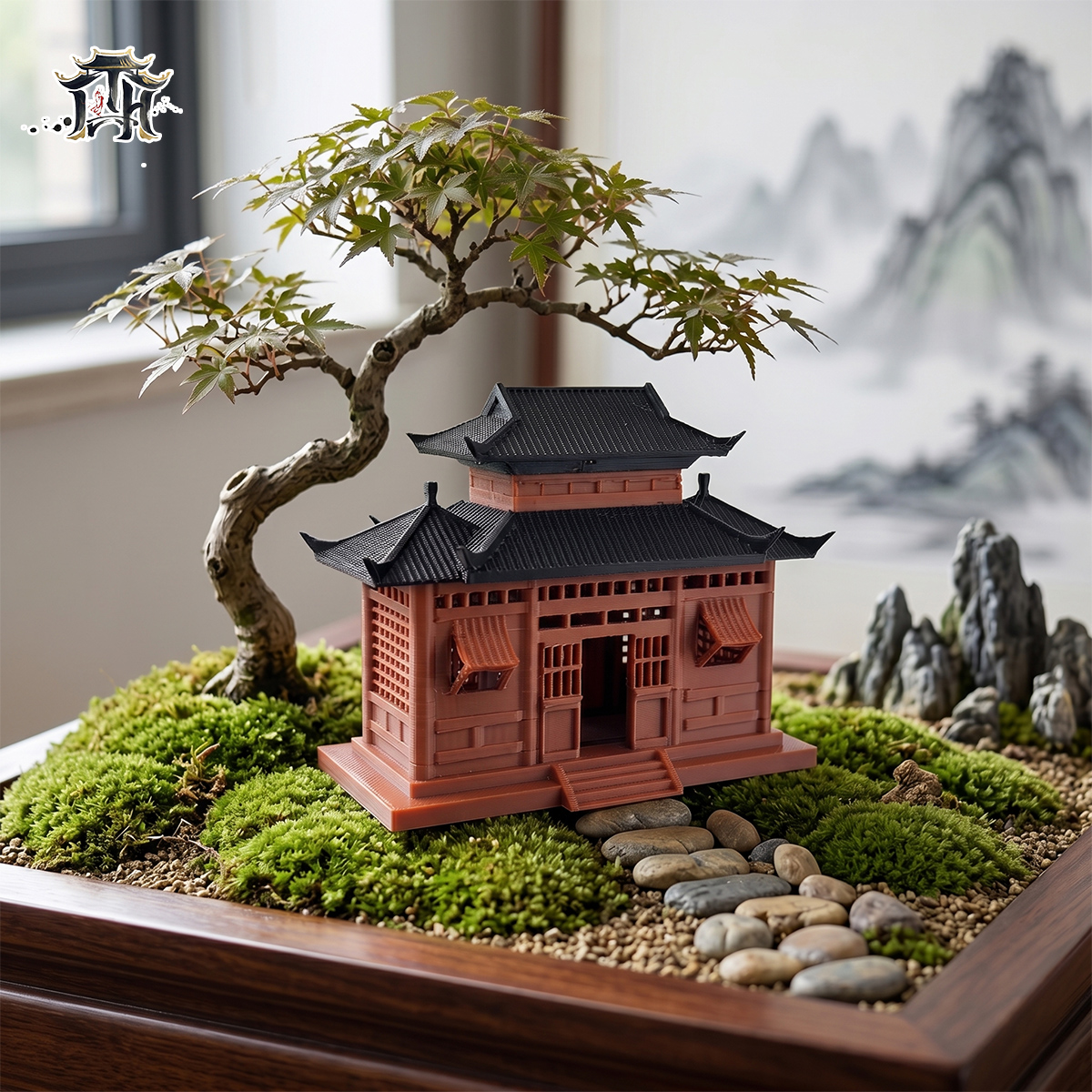 Mô hình nhà cổ trung quốc - nhà 2 cửa sổ