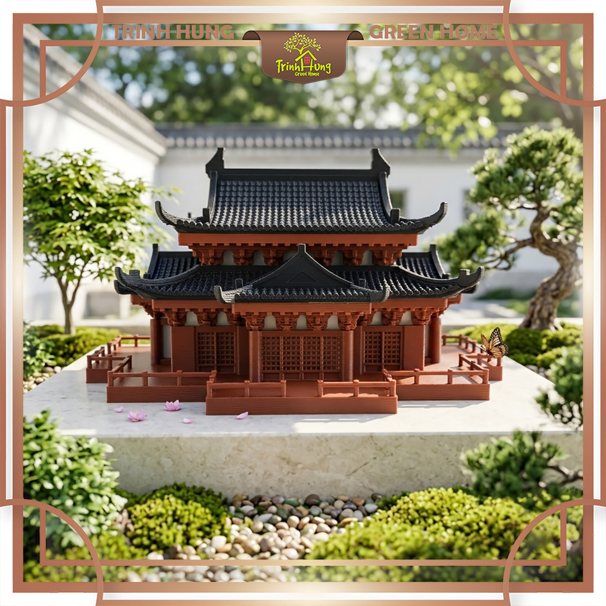 Mô hình nhà Nhật in 3D - nhà chính