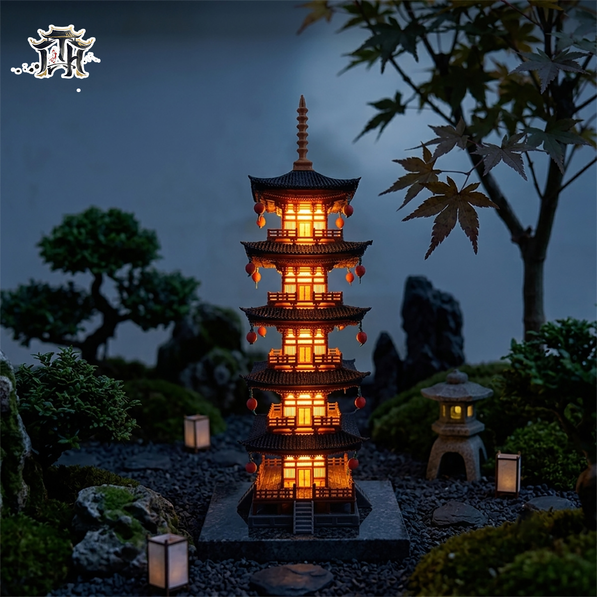 Mô hình nhà Nhật in 3D - tháp 5 tầng Toji
