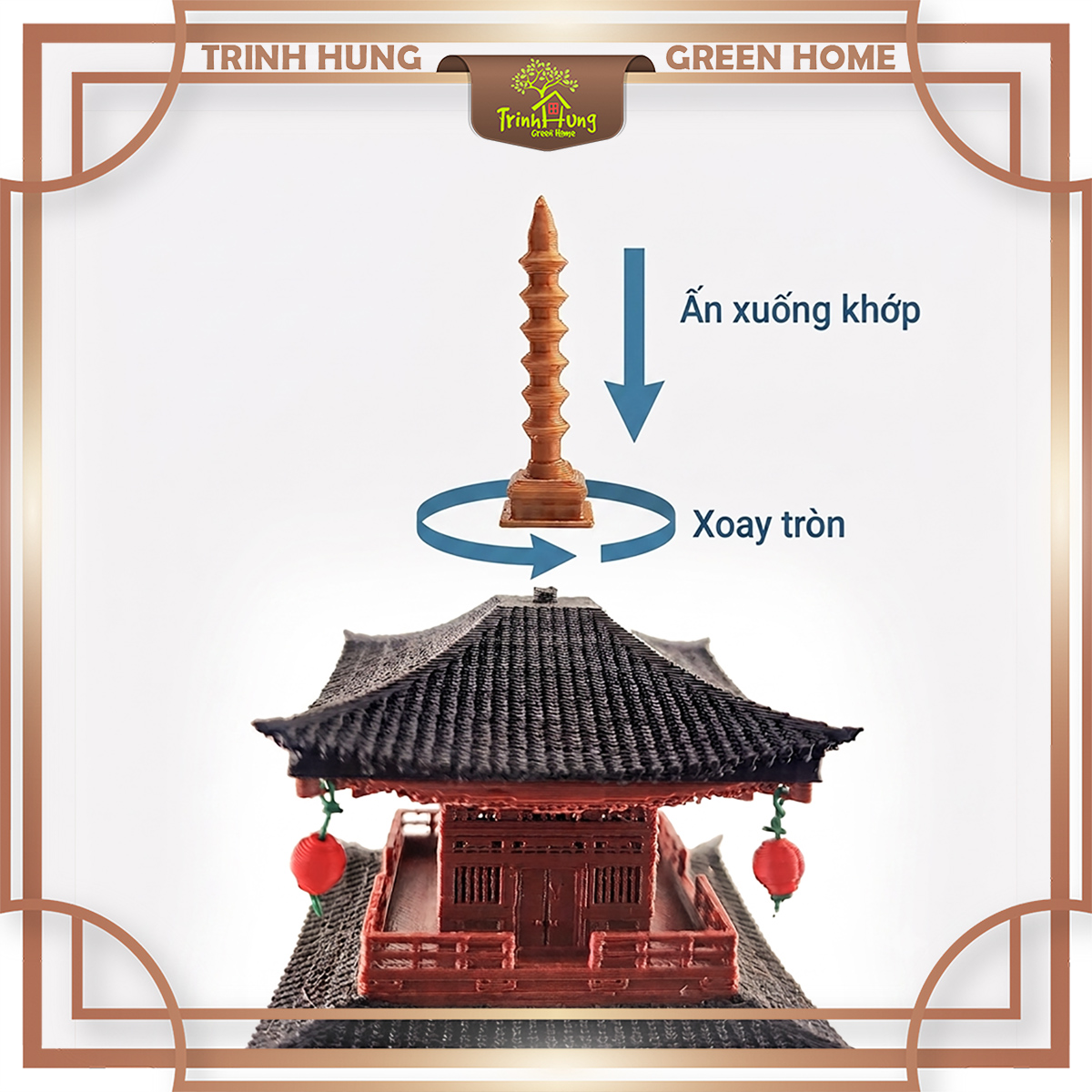 Mô hình nhà Nhật in 3D - tháp 5 tầng Toji