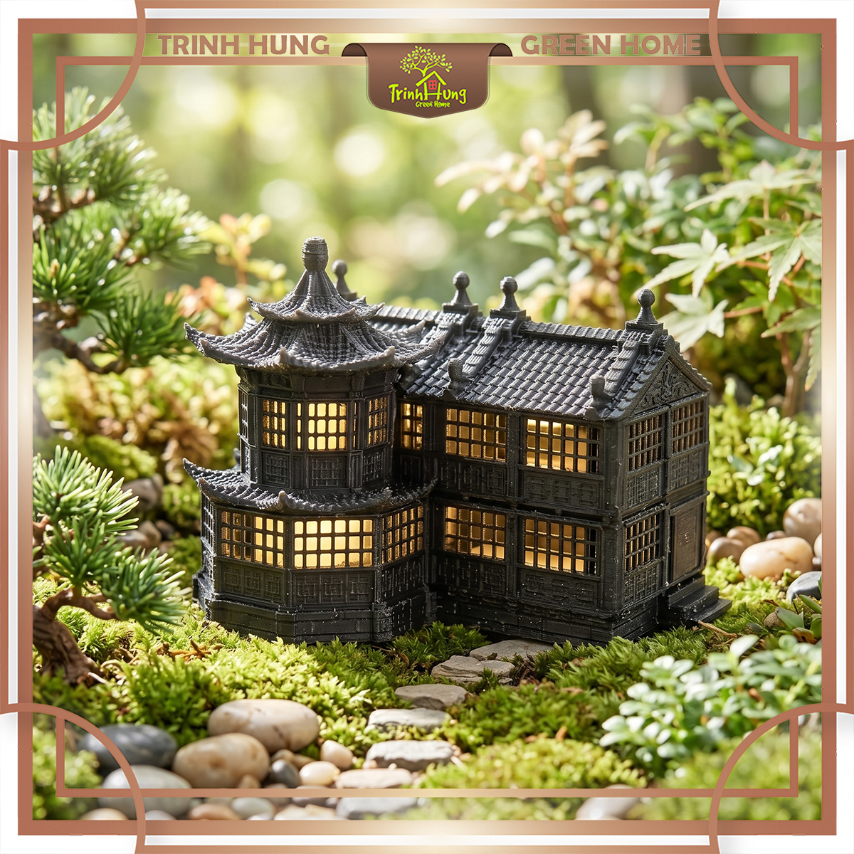 Mô hình nhà cổ in 3D sắc nét