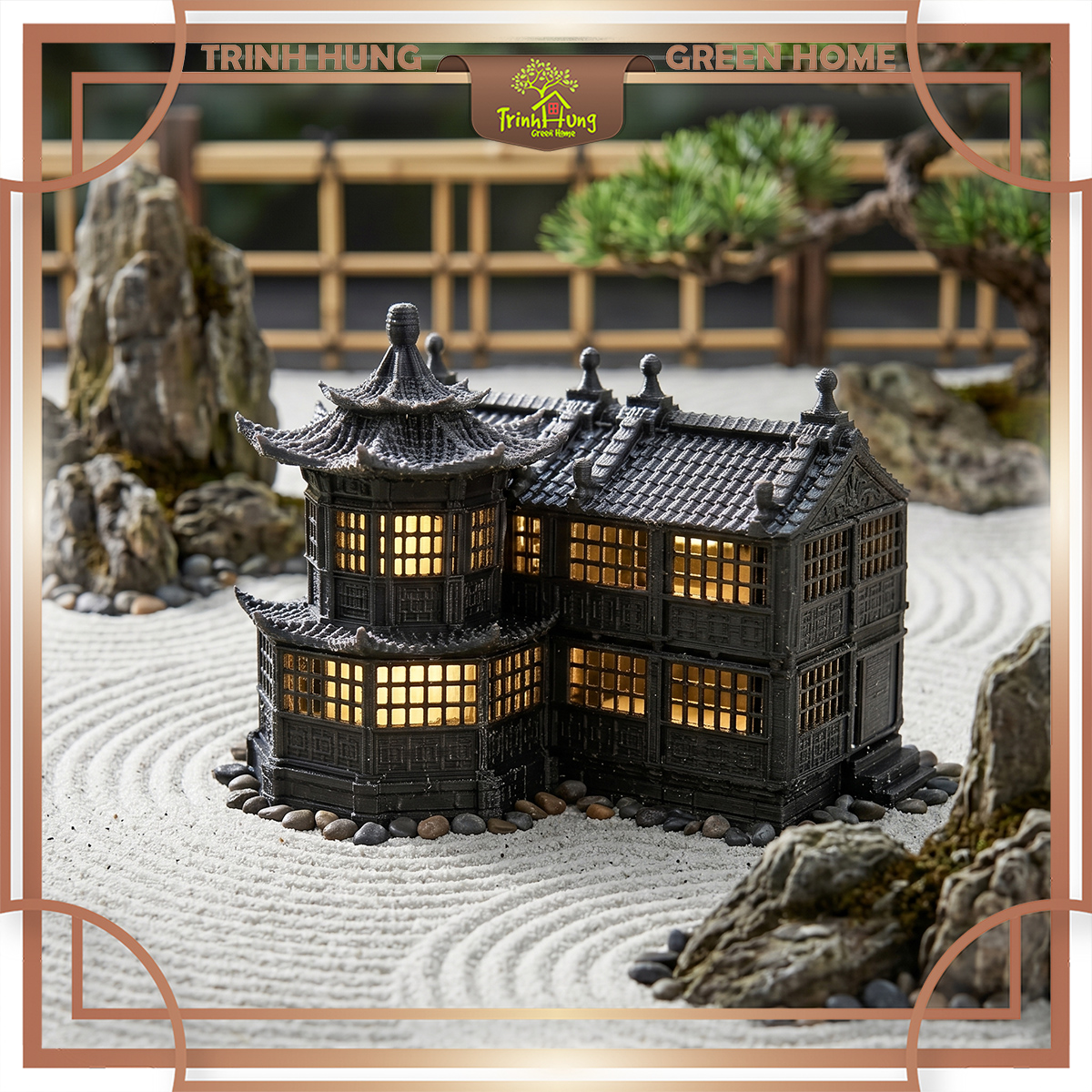 Mô hình nhà cổ in 3D sắc nét