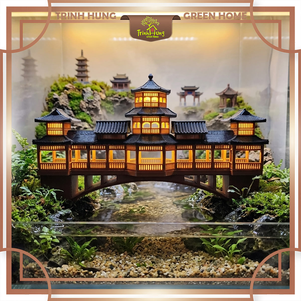 Mô hình nhà cổ trung quốc - Phong vũ kiều