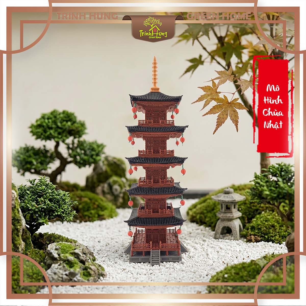 Mô hình nhà Nhật in 3D - tháp 5 tầng Toji