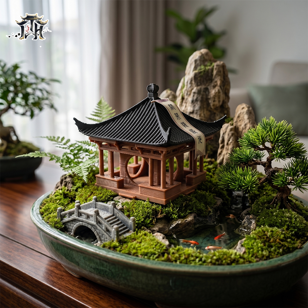 Mô hình nhà cổ trung quốc - cổ nguyệt lầu