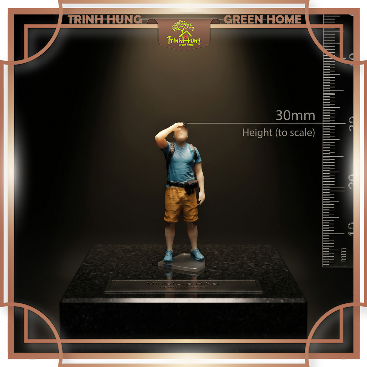 Mô hình Diorama picnic, leo núi in 3D sắc nét