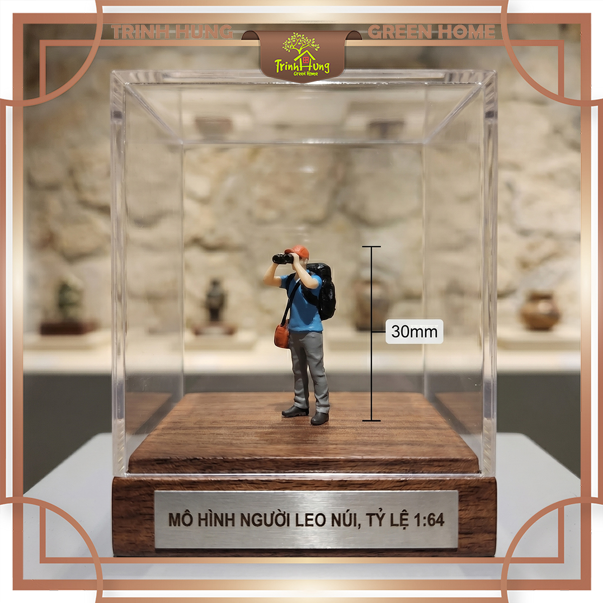 Mô hình Diorama picnic, leo núi in 3D sắc nét