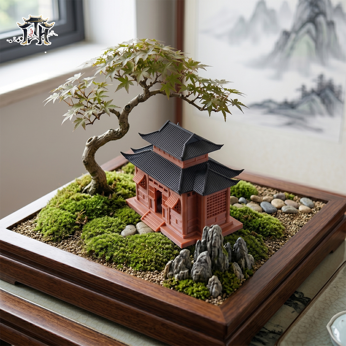Mô hình nhà cổ trung quốc - nhà 2 cửa sổ