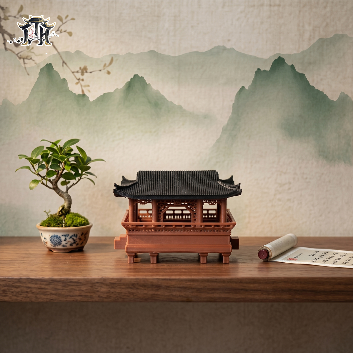 Mô hình nhà cổ trung quốc - lầu nghỉ 2249