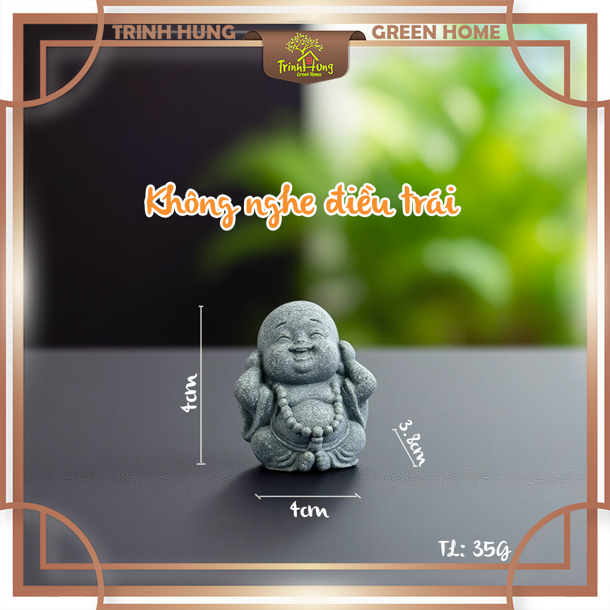 Bộ tiểu di lặc tứ không mini đá sa thạch ST0292