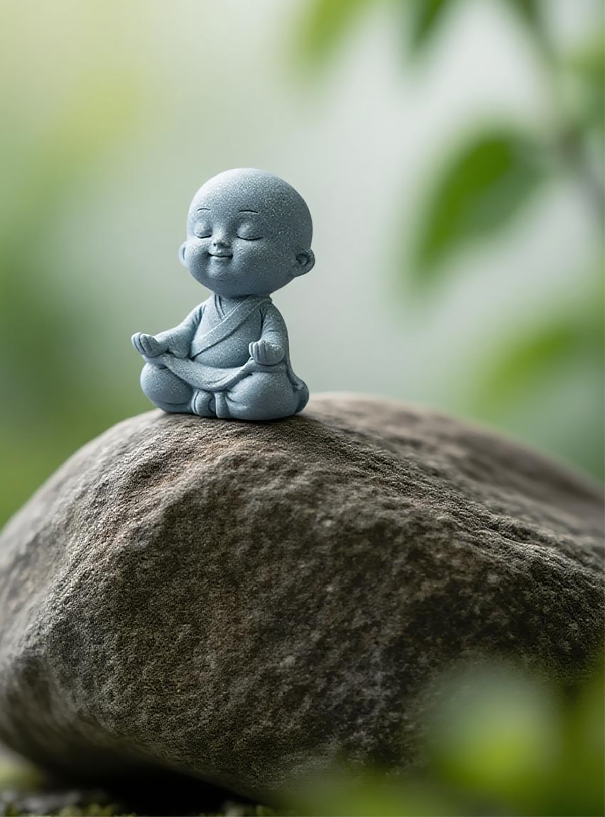 Tượng chú tiểu thiền tịnh đá sa thạch