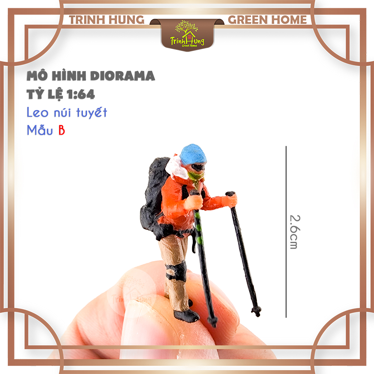 Mô hình Diorama - Race Medal 1:64 - Leo núi tuyết mẫu B (bản màu)