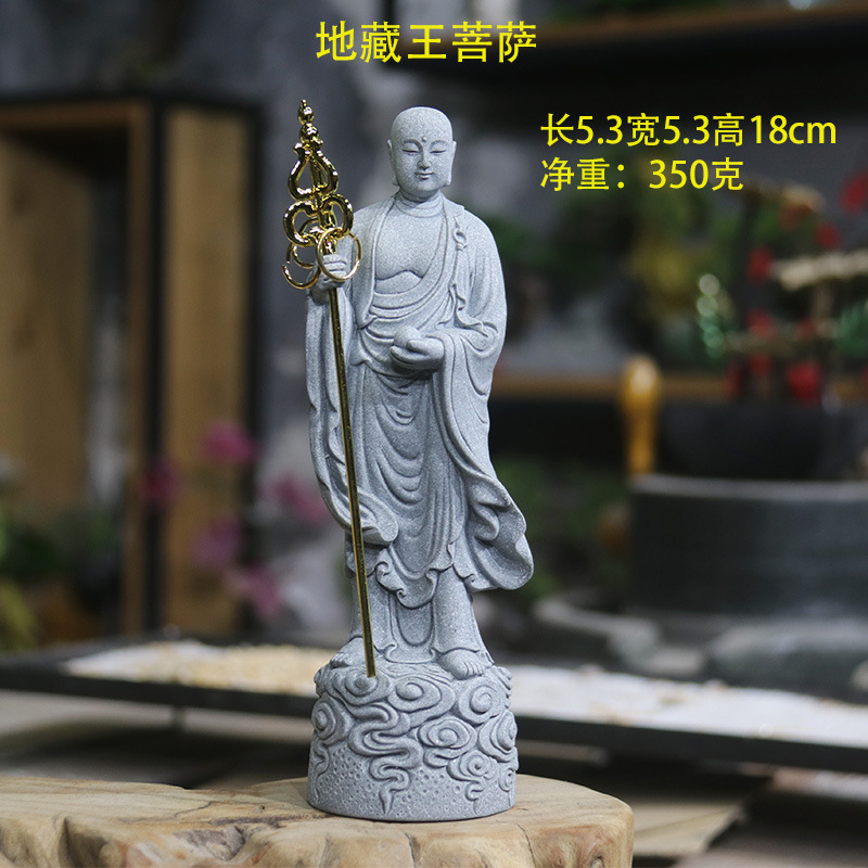 Tượng địa tạng vương bồ tát đá sa thạch ST.PVN2563