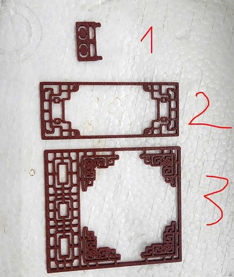 Mô hình rèm, border, phào chỉ, vách ngăn trang trí nhà in 3D