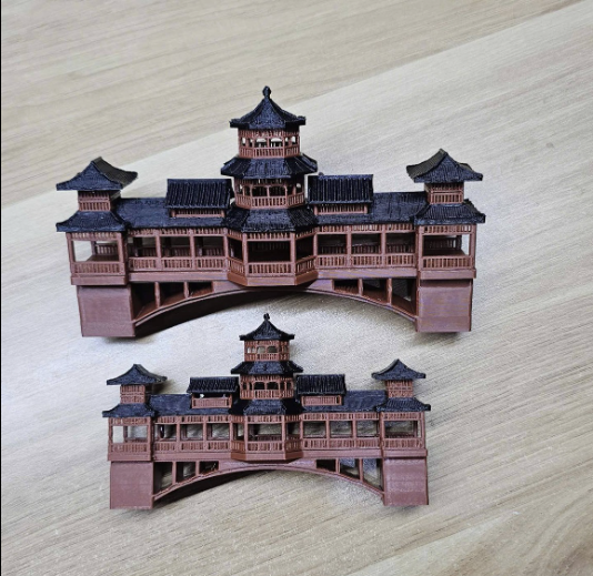 Mô hình nhà cổ trung quốc - Phong vũ kiều