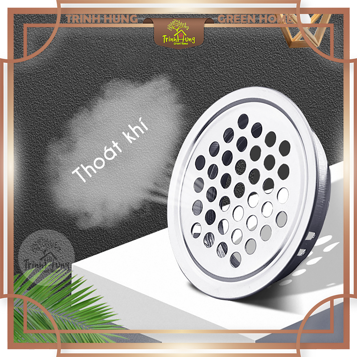 Lỗ thở, lỗ thoáng, thông gió thép không gỉ