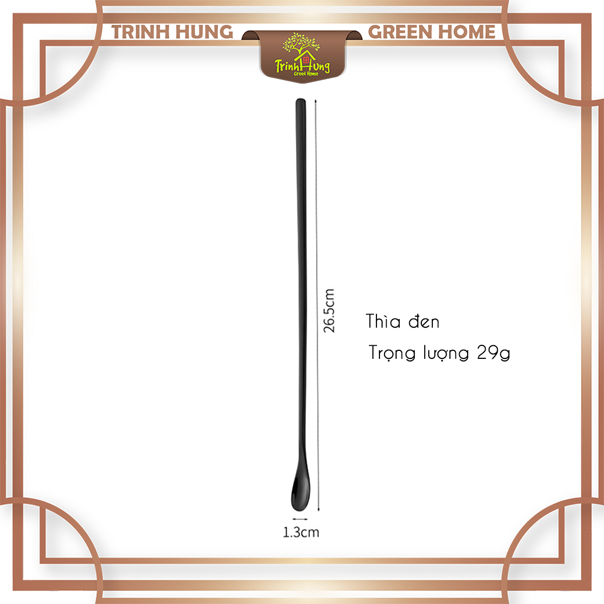 Thìa thao tác terrarium, tiểu cảnh 26cm