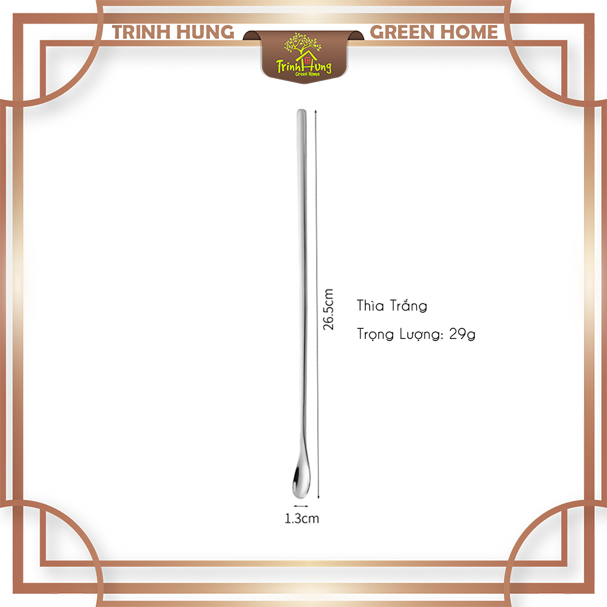 Thìa thao tác terrarium, tiểu cảnh 26cm