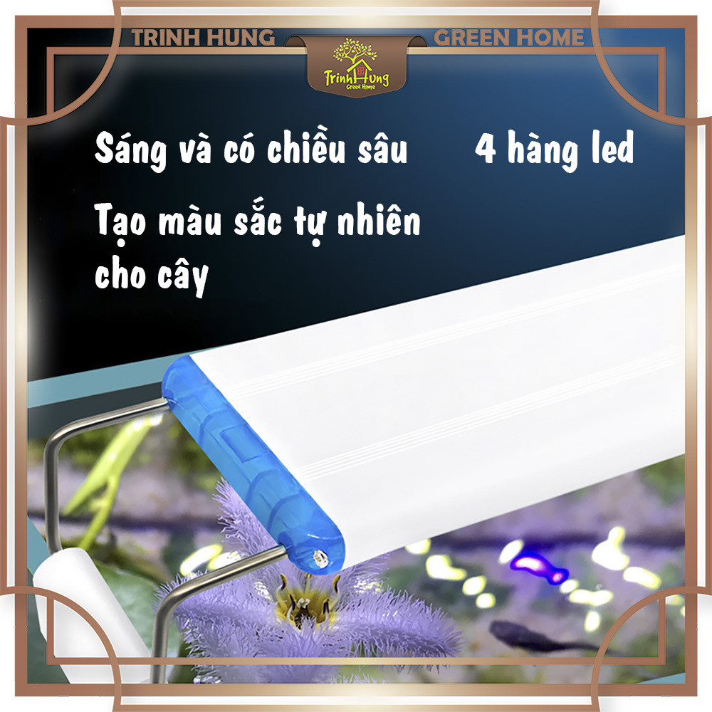 Đèn led thanh ngang 4 hàng bóng
