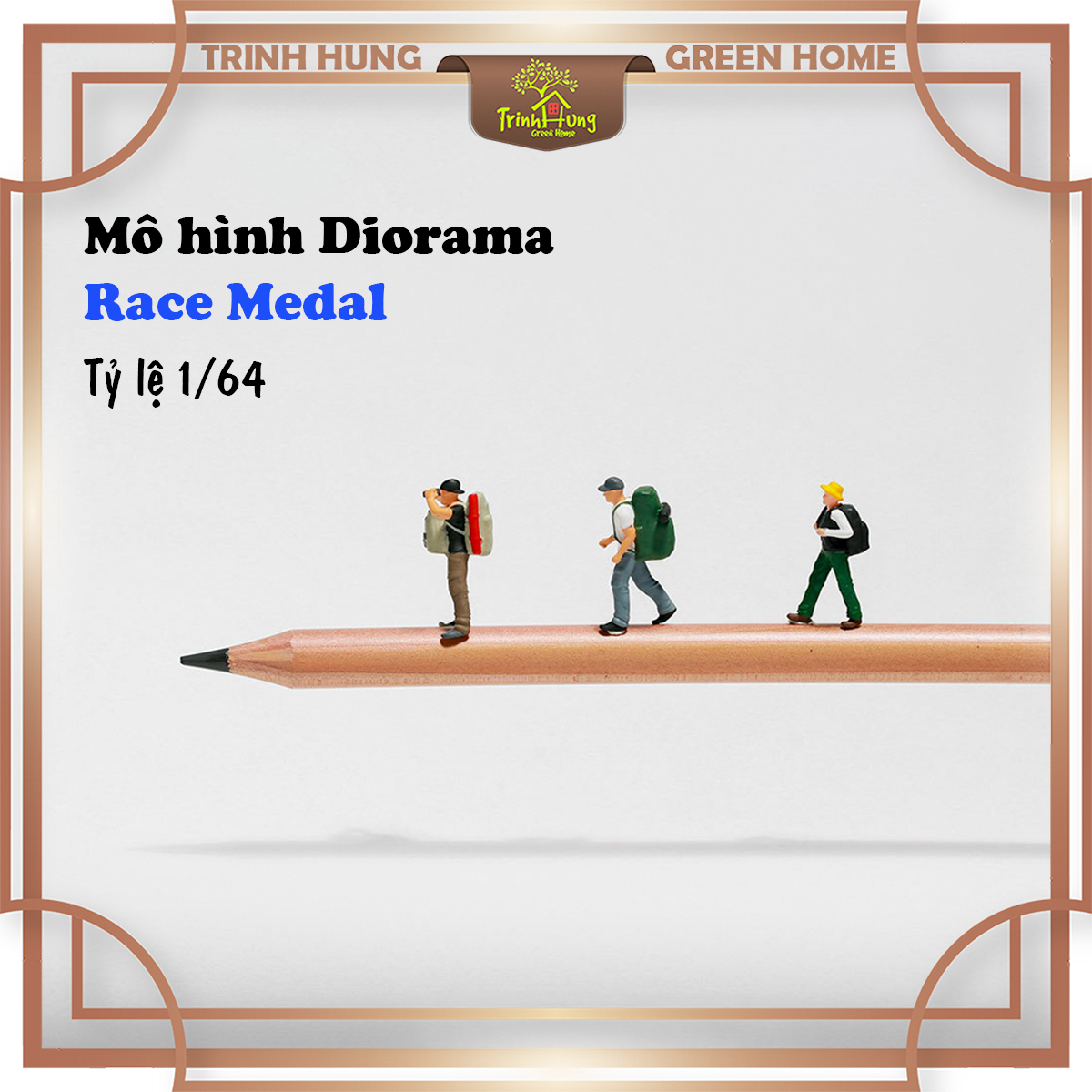 Bộ mô hình người leo núi Diorama - Race Medal 1:64