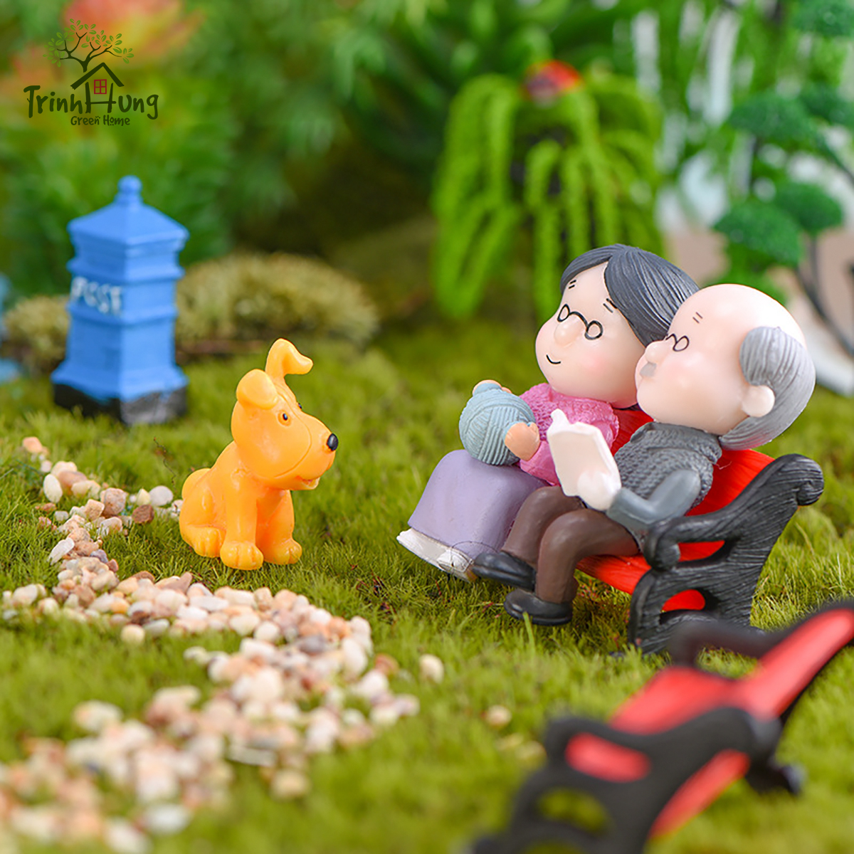 Mô hình Ông bà già ngồi ghế THMN0211