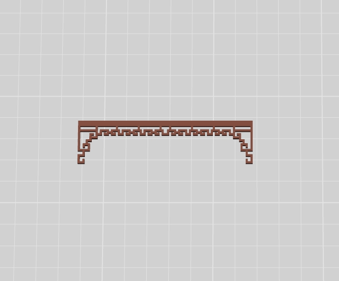 Mô hình rèm, border, phào chỉ, vách ngăn trang trí nhà in 3D