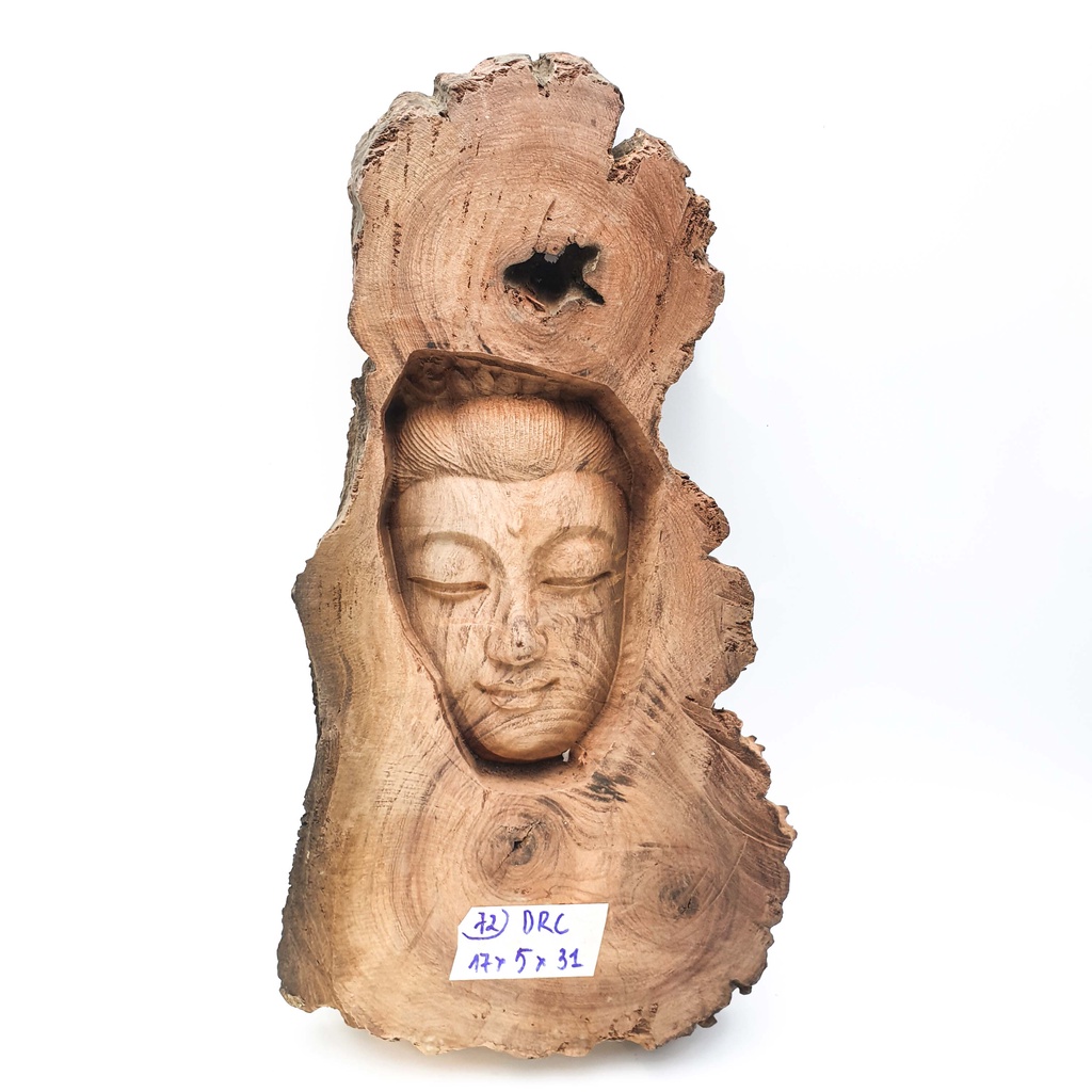 Tượng diện gỗ - tượng trưng bày, phối hợp tiểu cảnh, bonsai