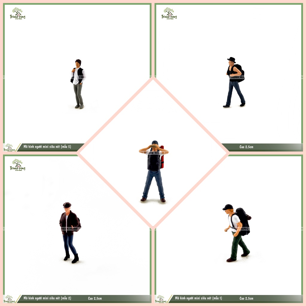 Mô hình người leo núi mini sắc nét