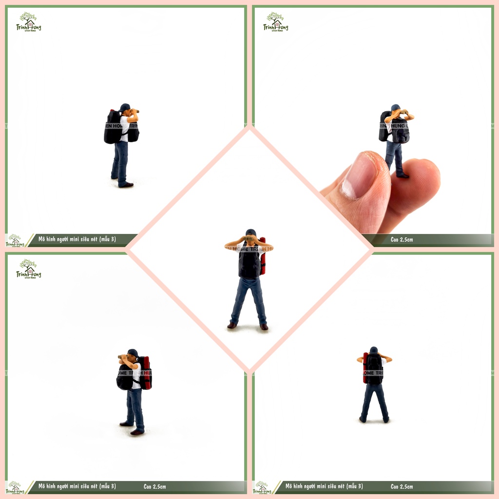 Mô hình người leo núi mini sắc nét