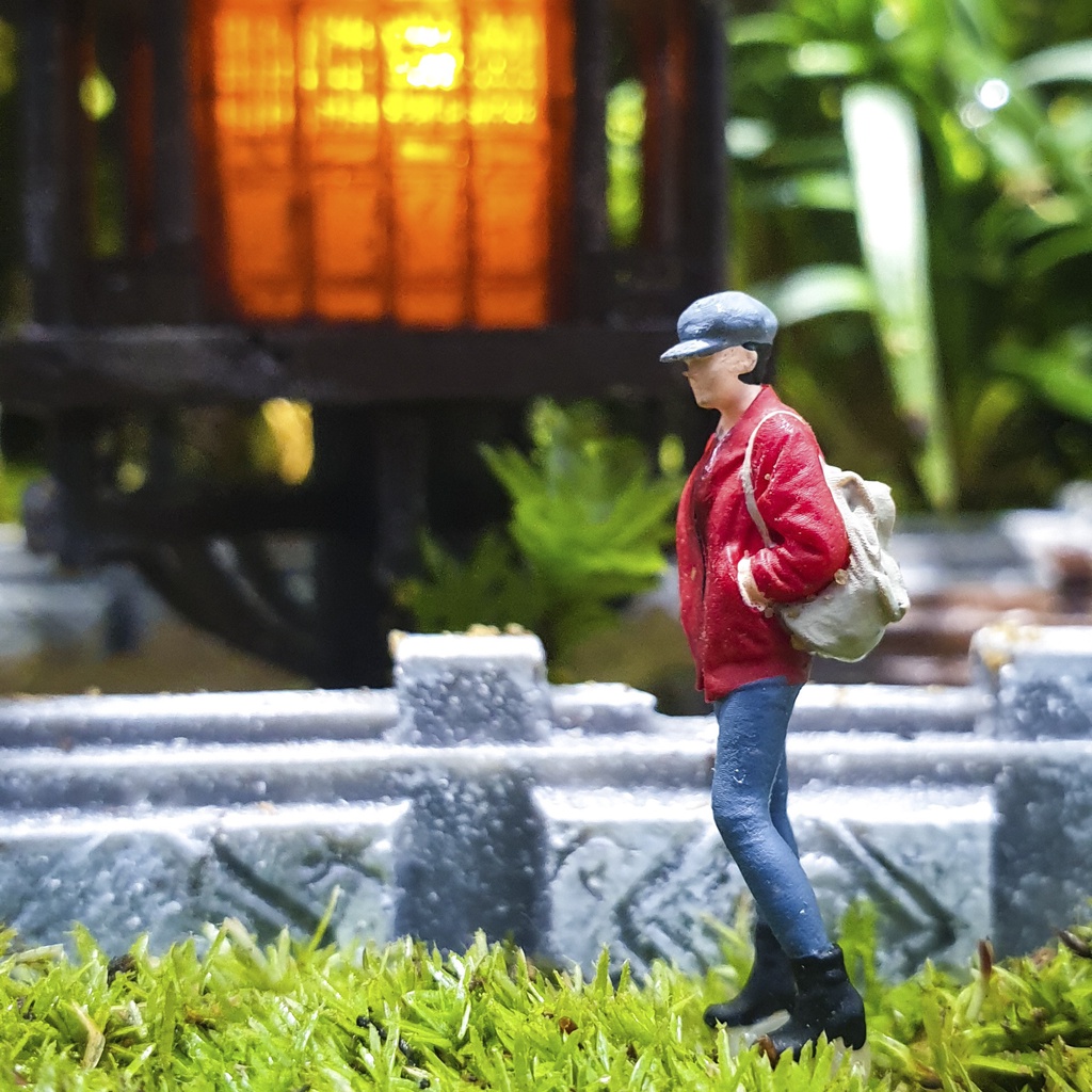 Mô hình người leo núi mini sắc nét