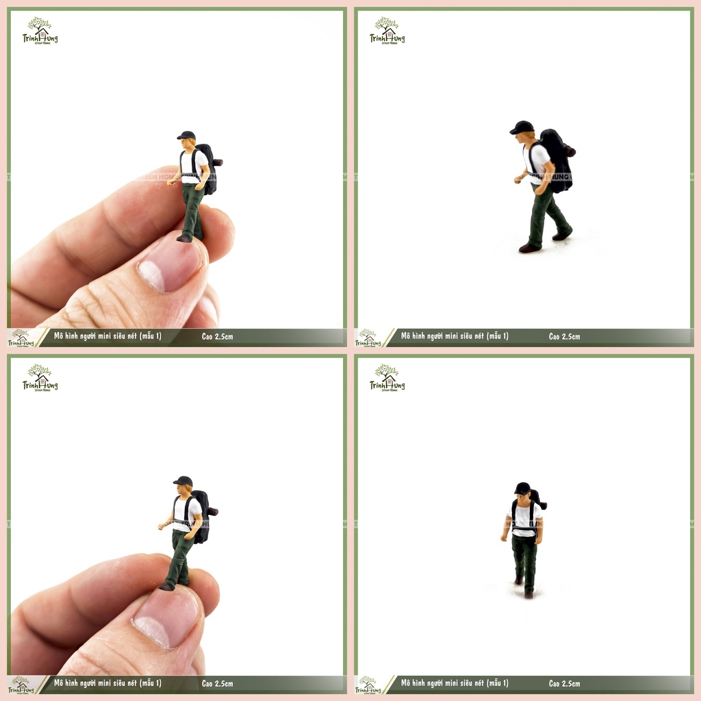 Mô hình người leo núi mini sắc nét