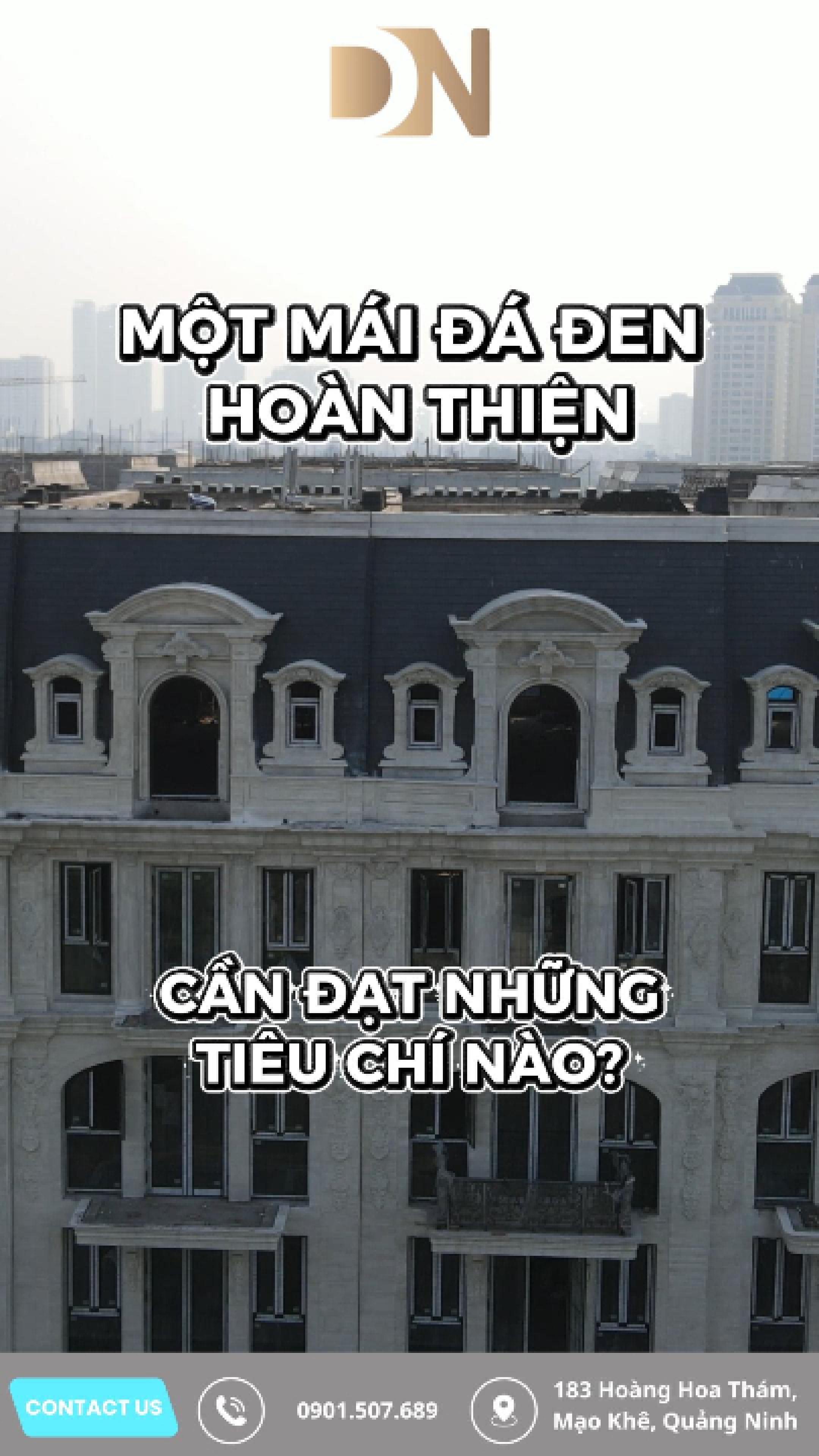 MÁI ĐÁ ĐEN ĐẸP – KHÁC BIỆT TỪ TỪNG CHI TIẾT
