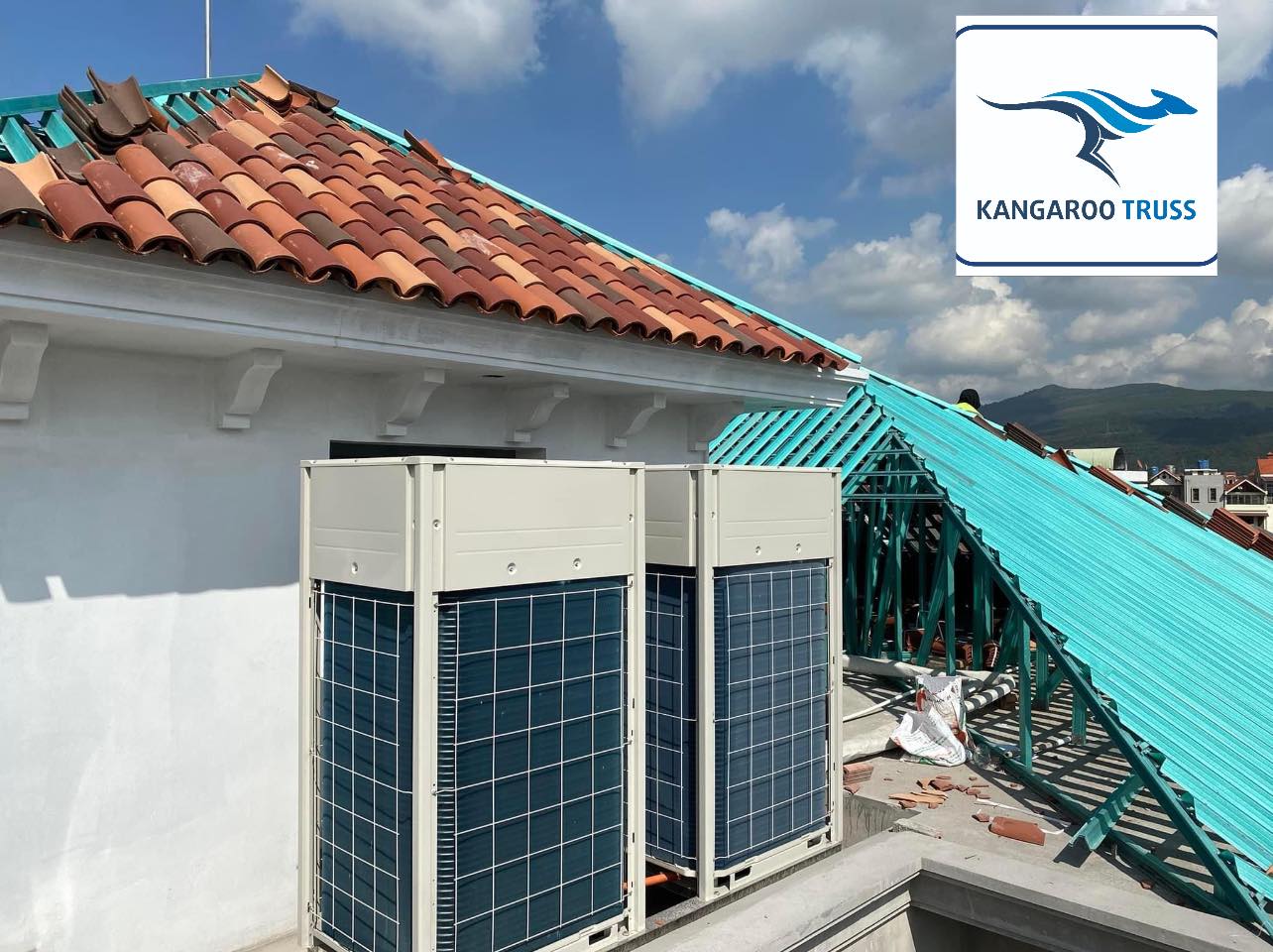 Hệ kèo thép nhẹ mái bê tông không phẳng KANGAROO TRUSS