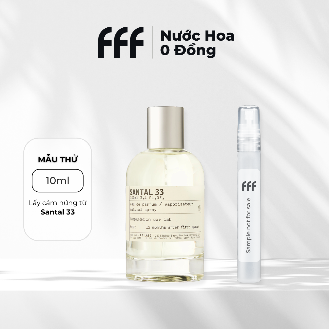 Sample Santal 33 EDP 10ml