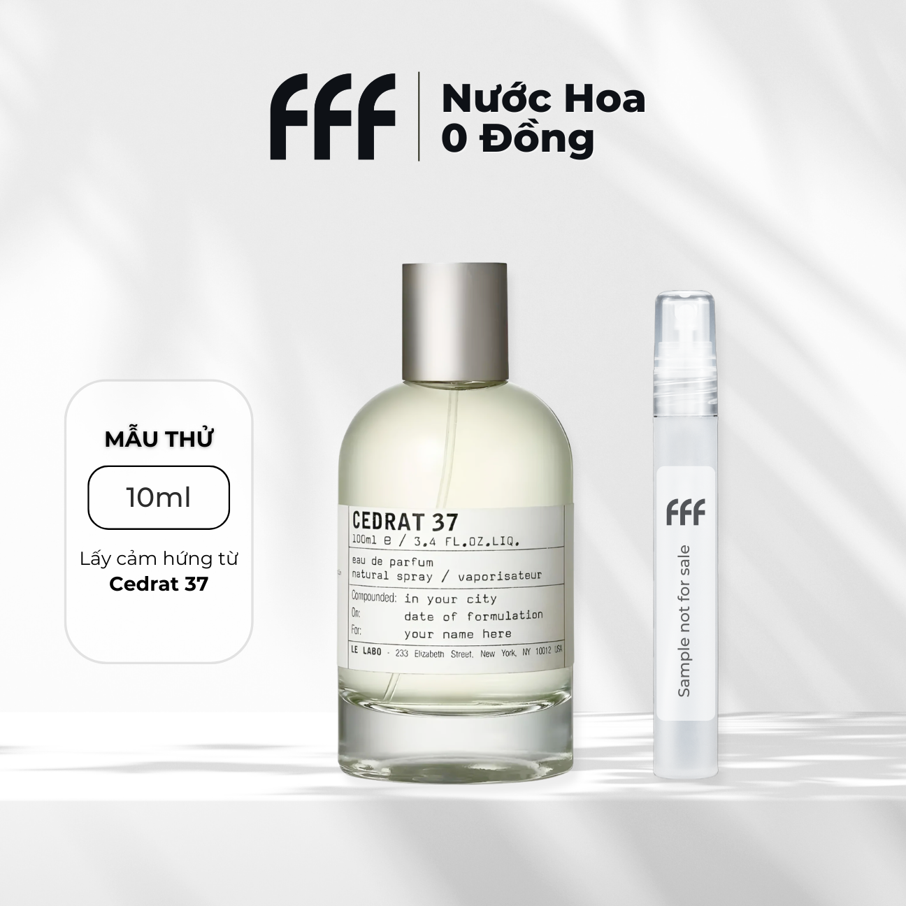 Sample Cedrat 37 EDP 10ml
