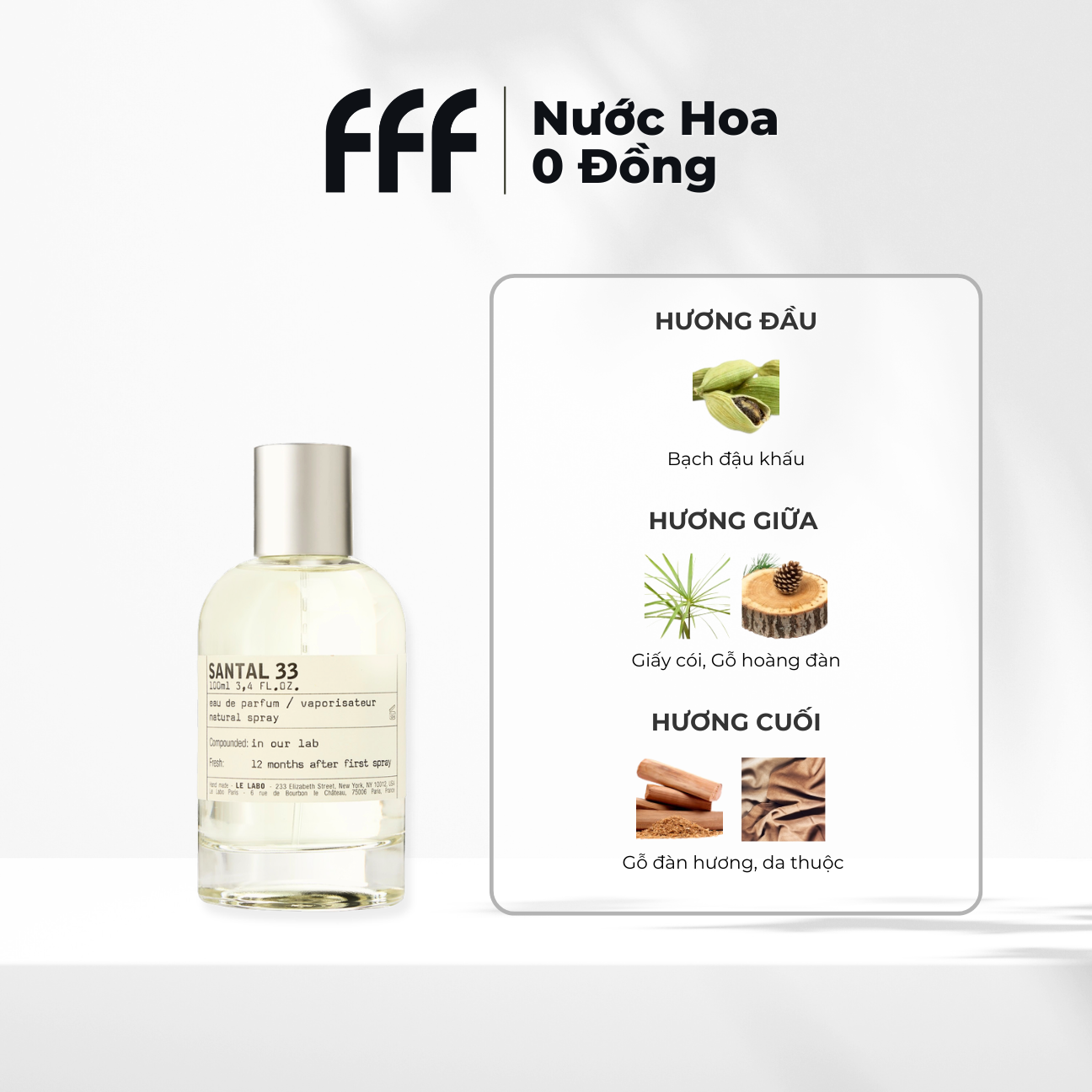 Sample Santal 33 EDP 10ml