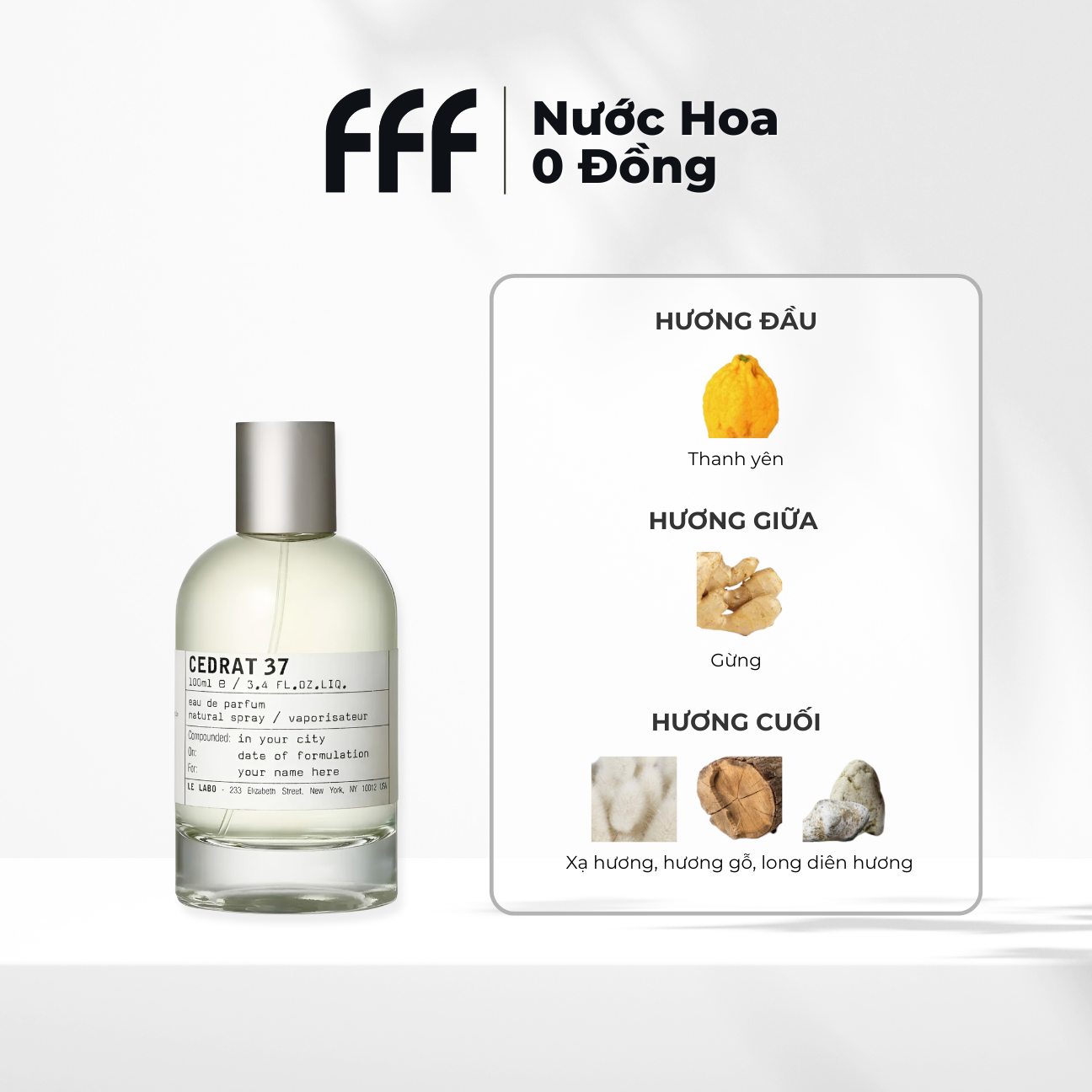 Sample Cedrat 37 EDP 10ml