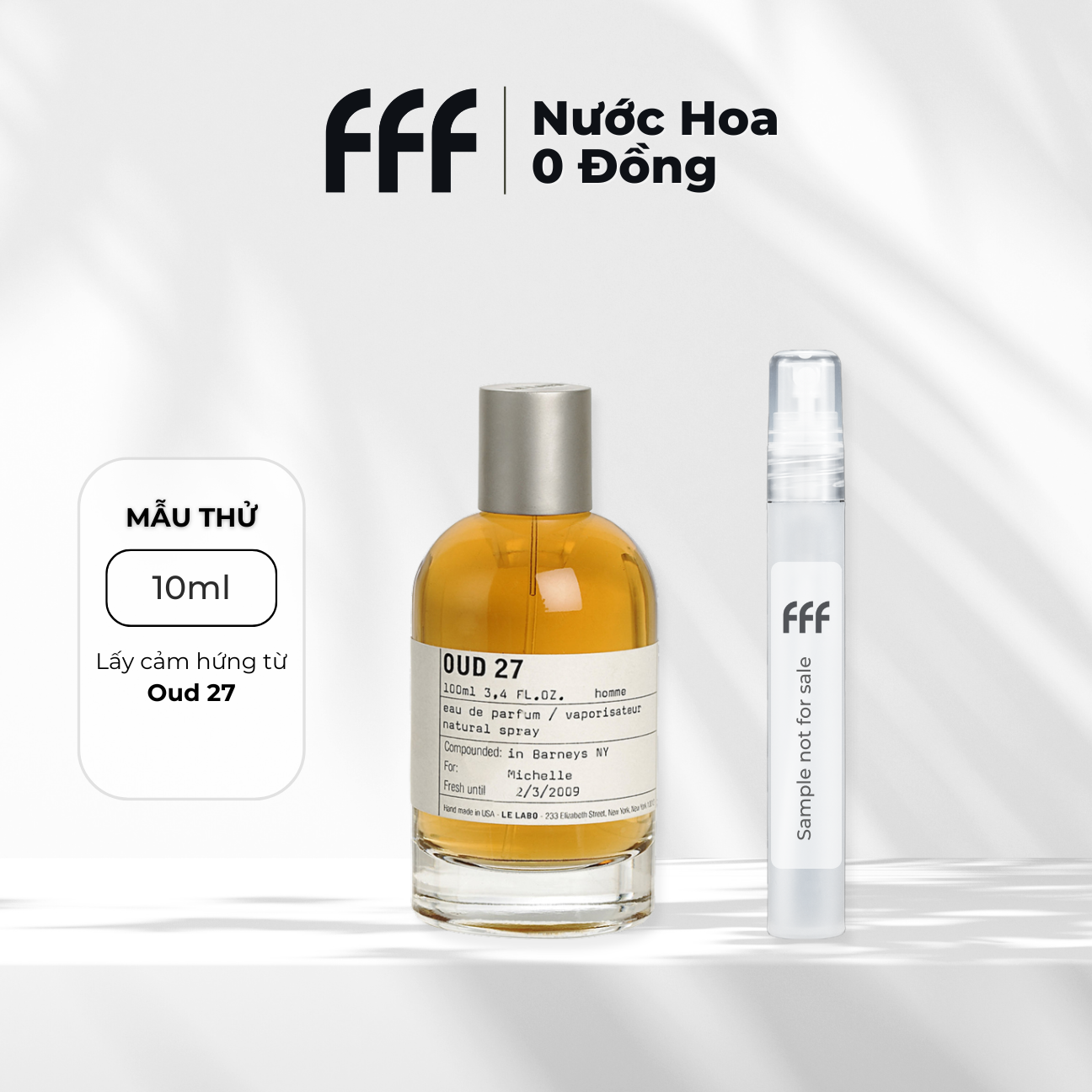 Sample Oud 27 EDP 10ml
